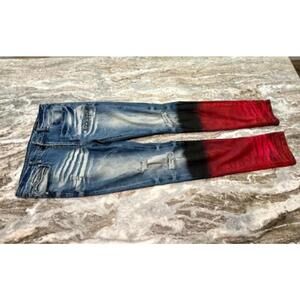 🔥 Rockstar Original Ultra Slim Jeans | 34 | Bold Gradient Streetwear Denim GUC